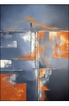 SOUND OF SILENCE II 140x100 cm NOWOCZESNY OBRAZ NAMALOWANY NA PŁÓTNIE